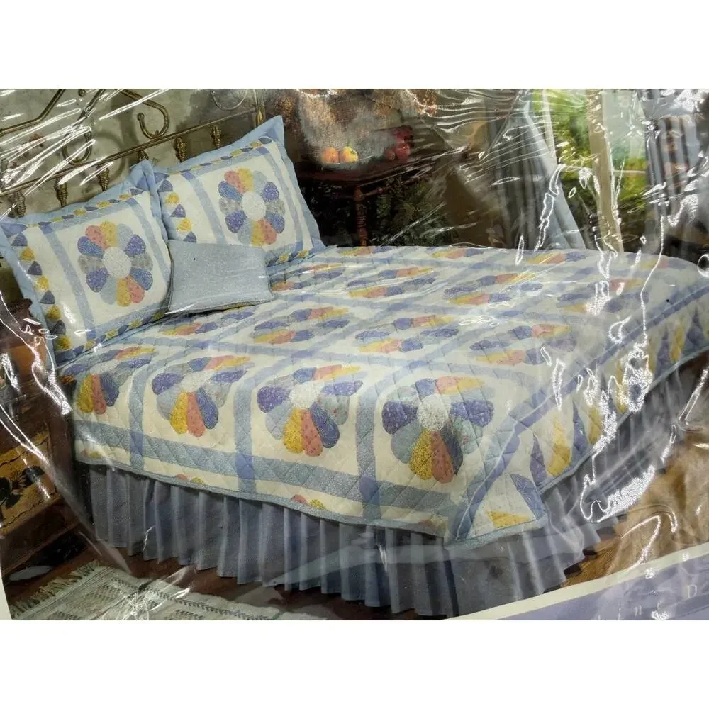 Primrose Dresden Elegance Full Quilt Floral Cotton Blend USA New Sealed